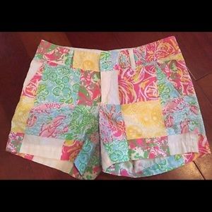 Lilly Pulitzer patchwork shorts- size 2